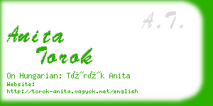 anita torok business card